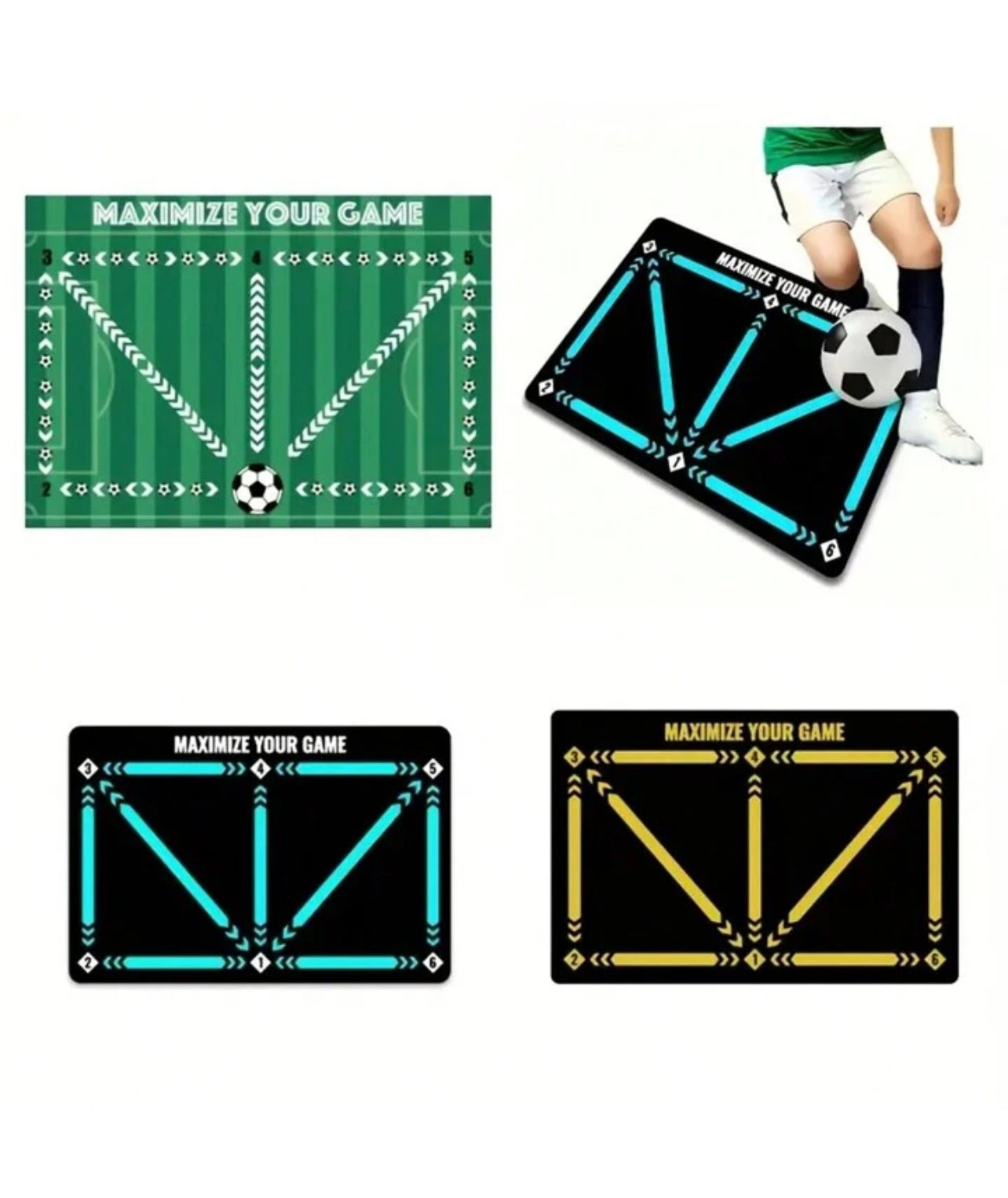 1PC Footwork System Training Carpet – Soccer Control & Rhythm Gear for Youth | Water-Resistant, Lightweight, Non-Slip Rug for Indoor & Outdoor Play