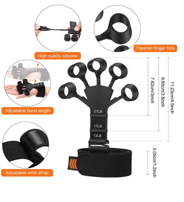 Adjustable Hand Grip Strengthener – Forearm & Wrist Trainer for Muscle Recovery, Fitness, and Rehabilitation