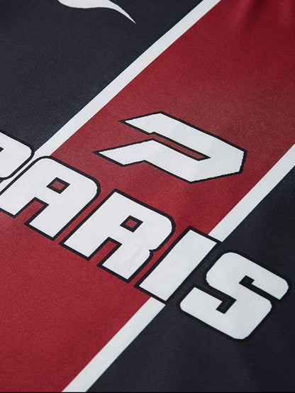 Old Money Men’s PSG-Inspired Jersey – Blue, Red & White Luxury Street Style