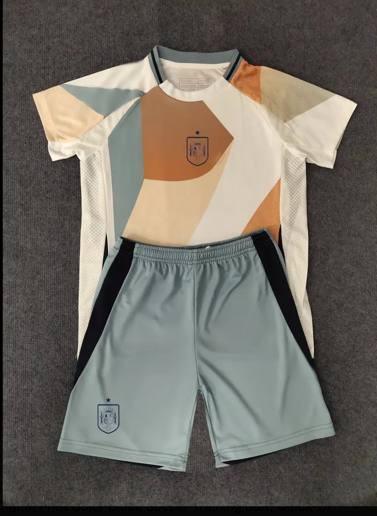 Spain National Team Pre-Match Jersey Set – T-Shirt & Shorts