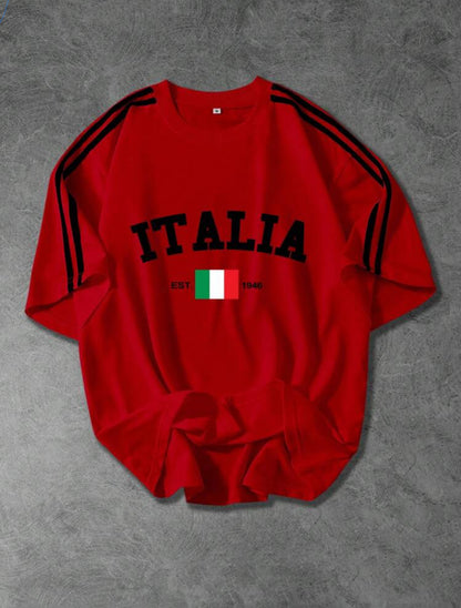 Men’s casual italy t-shirt old money style