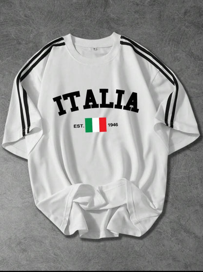 Men’s casual italy t-shirt old money style