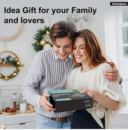 1PCS 4-Head Electric Fascia Massage Gun – Portable Handheld, Ultra-Quiet Brushless Motor, Ideal for Sports & Fitness Recovery