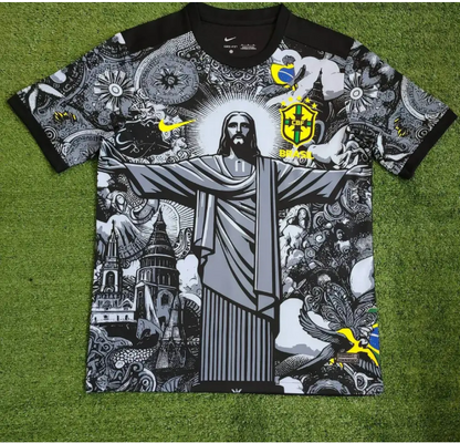 Brazil Football Jersey – Limited Edition All Black, Bold & Unique Style
