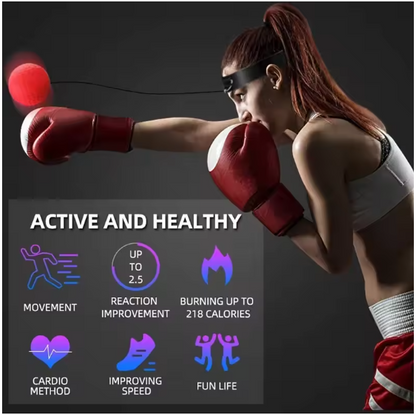 Head-Mounted Boxing Reflex Ball – Speed Punching Ball for Fighting, Sanda Training, and Home Fitness