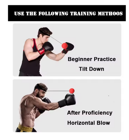 Head-Mounted Boxing Reflex Ball – Speed Punching Ball for Fighting, Sanda Training, and Home Fitness