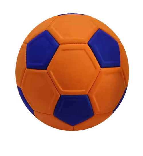 Size 5 Curve Football – Youth Recreational Training & Match Ball, Orange Outdoor Backyard Soccer