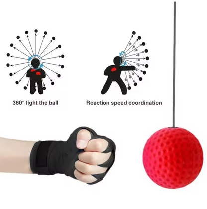 Head-Mounted Boxing Reflex Ball – Speed Punching Ball for Fighting, Sanda Training, and Home Fitness